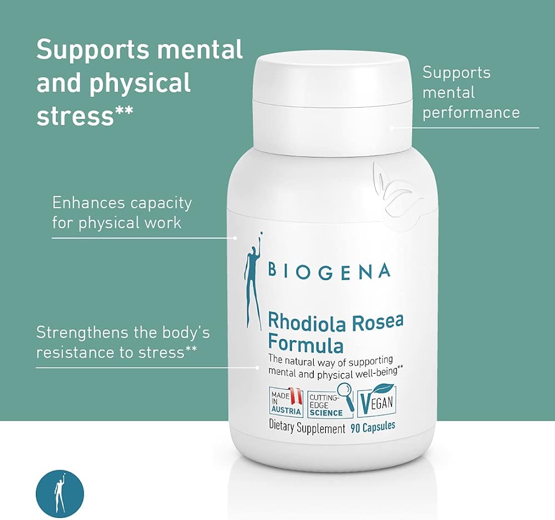 Suplemento Rhodiola Rosea natural para el cuerpo y la mente