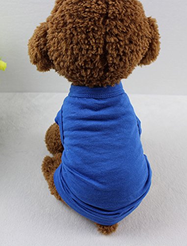 Camisas para perros, camisetas para perros, camisas para cachorros, chaleco para perros, chaleco para cachorros, ropa para mascotas, ropa para perros pequeños, ropa de verano para perros, ropa de playa para perra hembra, xs, Azul oscuro puro