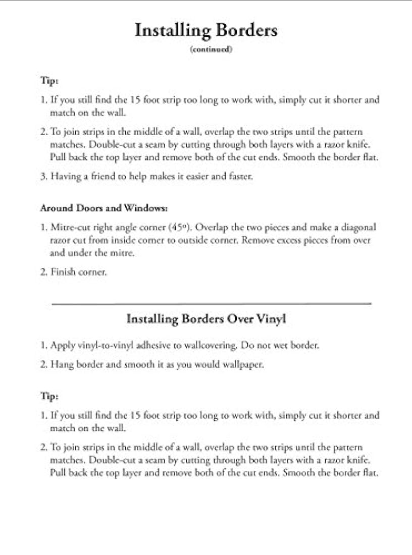 cenefa de papel pintado para pared (15 'x 6.25)