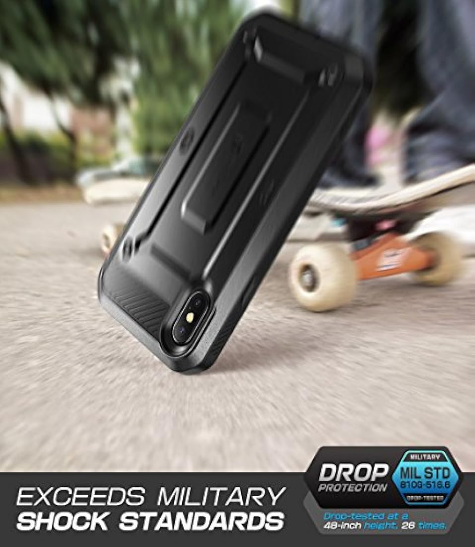 Funda para iPhone X, con protector de pantalla integrado