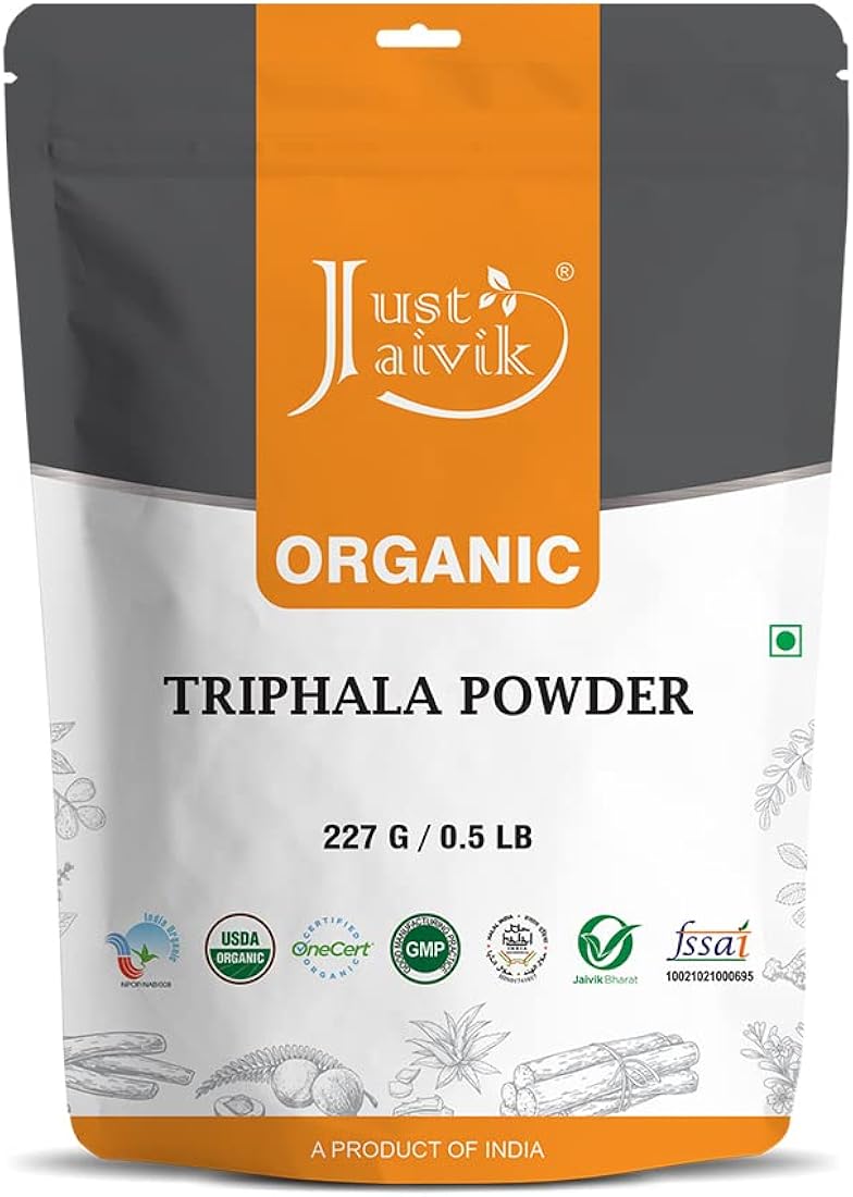 Suplemento Just Jaivik Triphala en polvo 100% orgánico 227g