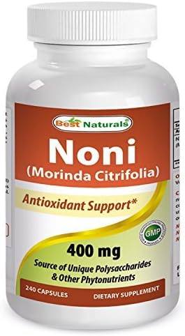 Suplemento Best Naturals Noni 400 mg 240 Cápsulas