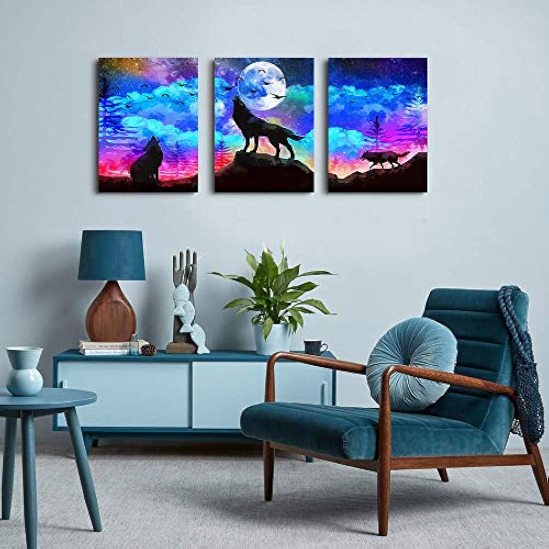 TTHWALLART - Lienzo decorativo para pared de salón, baño,