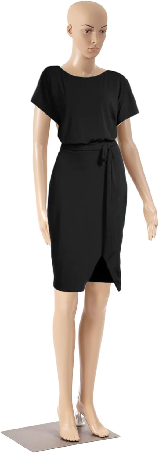 Maniquí completo ajustable, marca desconocida, 69 con base metal.