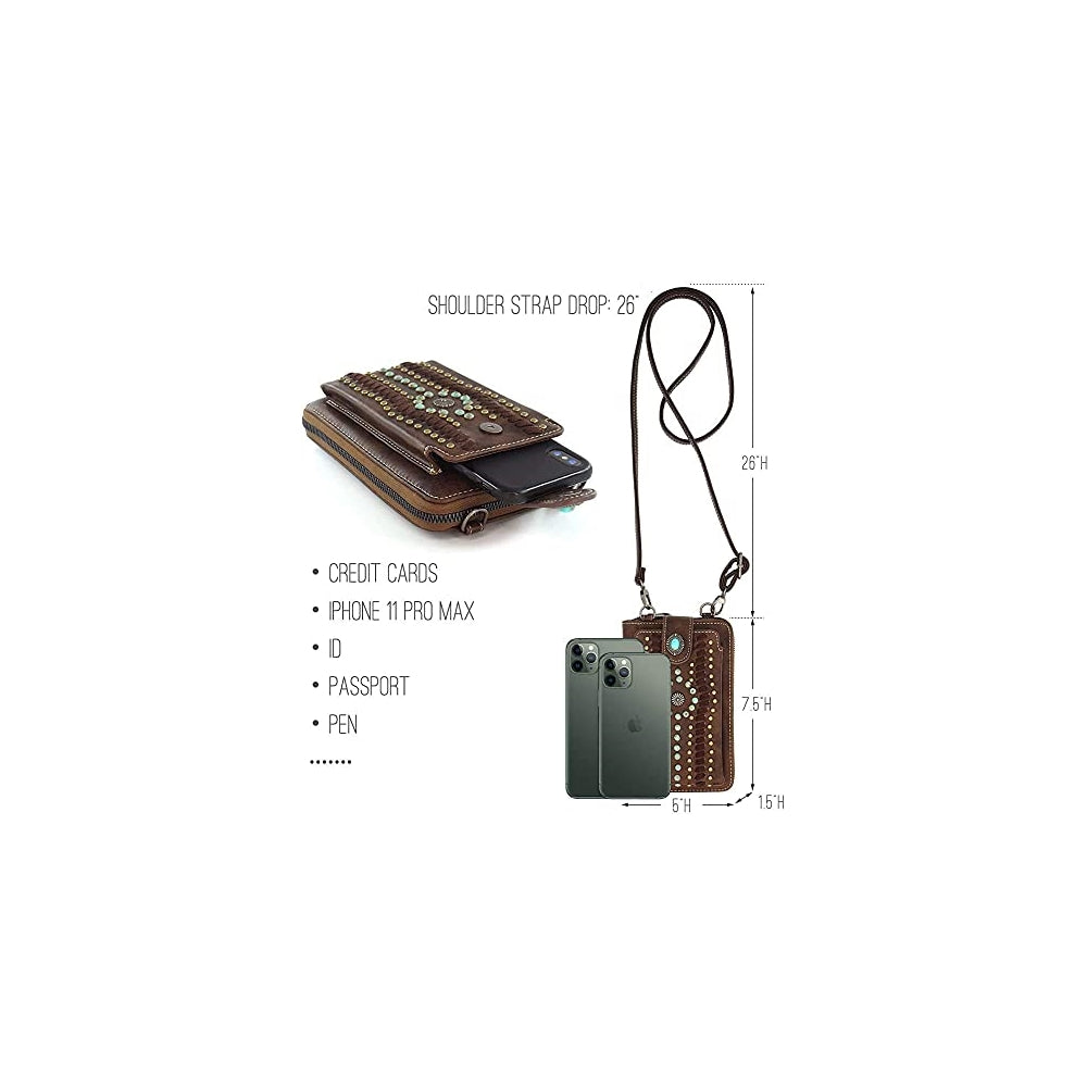 Bolsos tipo monedero para teléfono celular estilo occidental