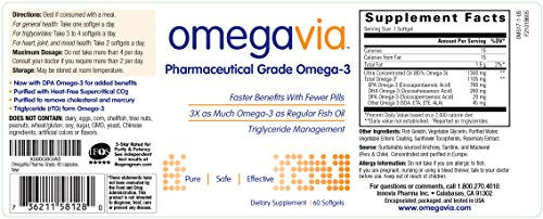 Omega-3, con recubrimiento entérico.
