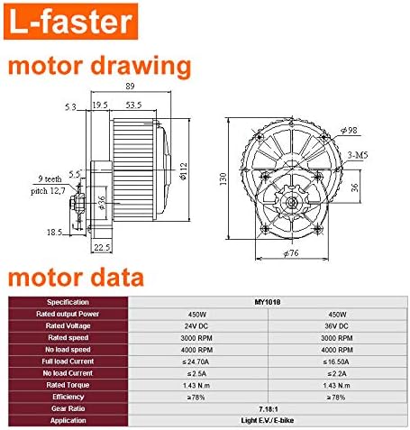 Kit de Conversión Eléctrica 450W para Bicicletas Urbanas