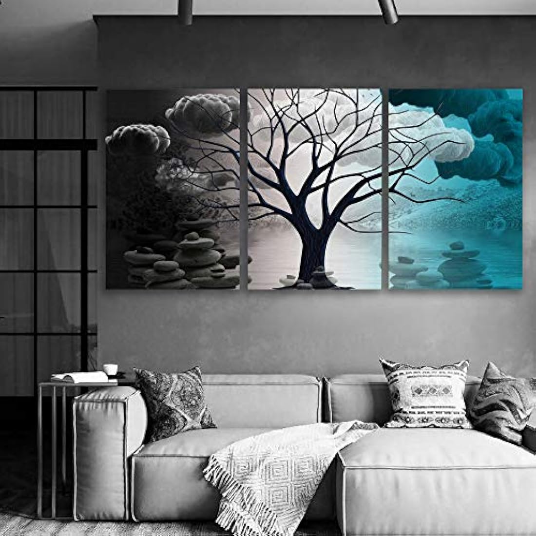 Wall26 - Lienzo decorativo para pared, diseño abstracto