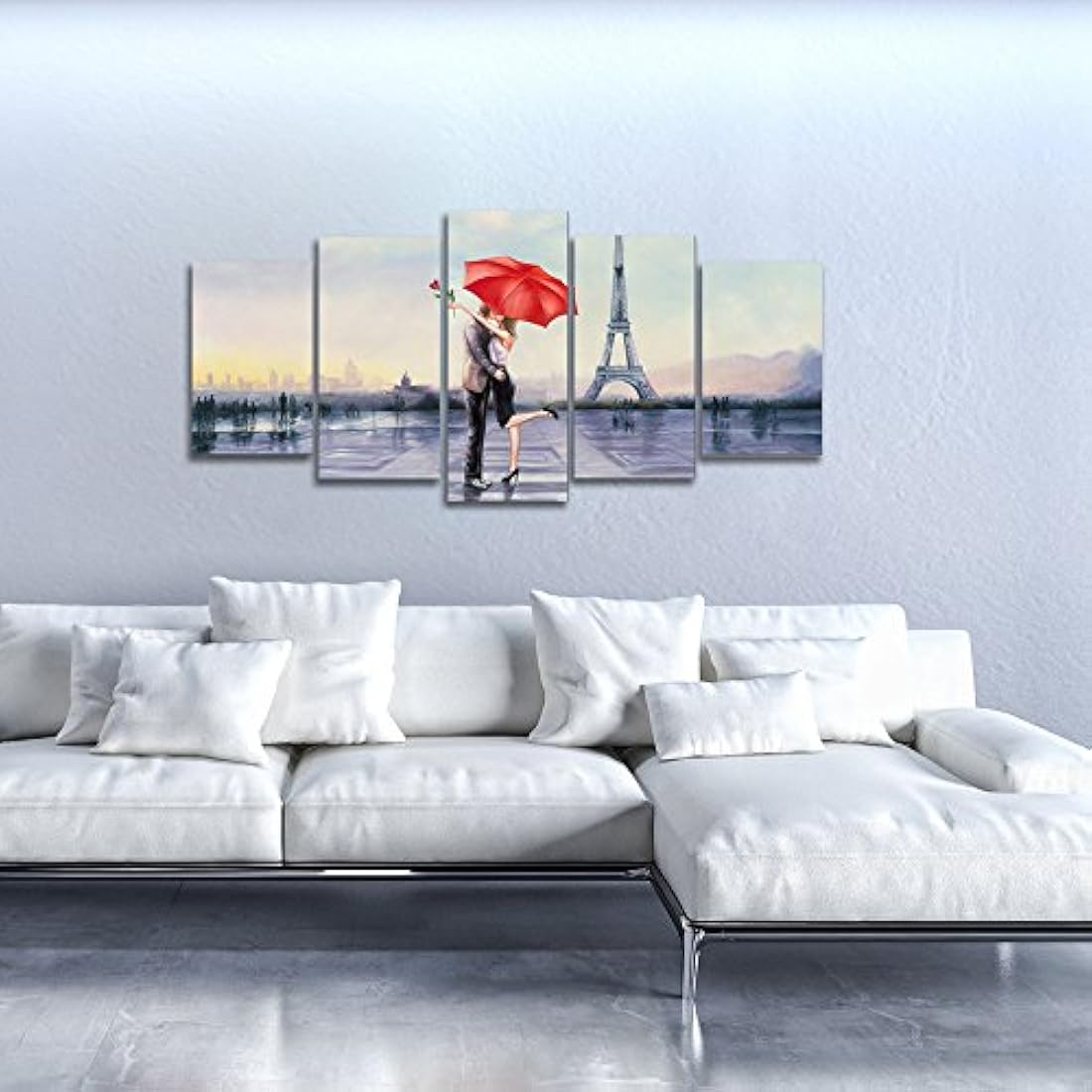 Pyradecor - Lienzo con impresión giclée 5 paneles, tamaño XL