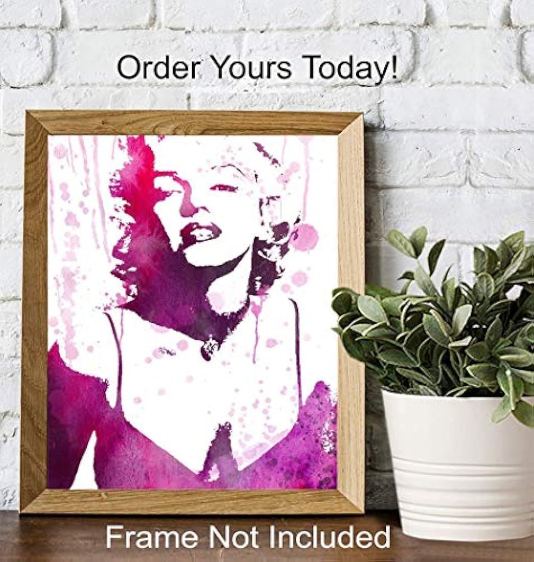 Marilyn Monroe Watercolour Wall Art Print