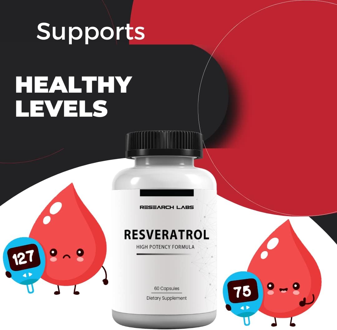 Suplemento de resveratrol micronizado antioxidante 60 unidad