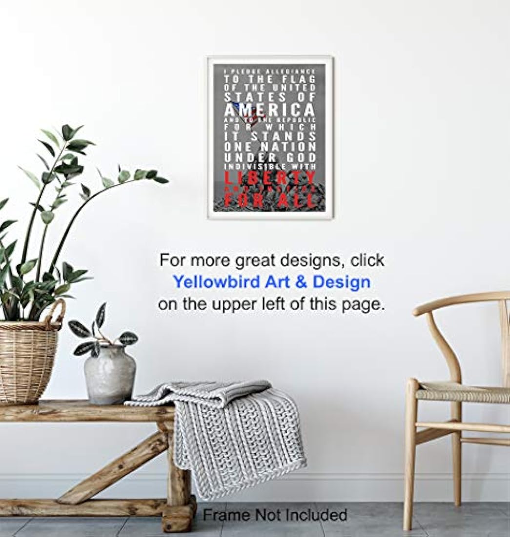 8x10 American Pride Wall Art Poster, decoración de hogar,