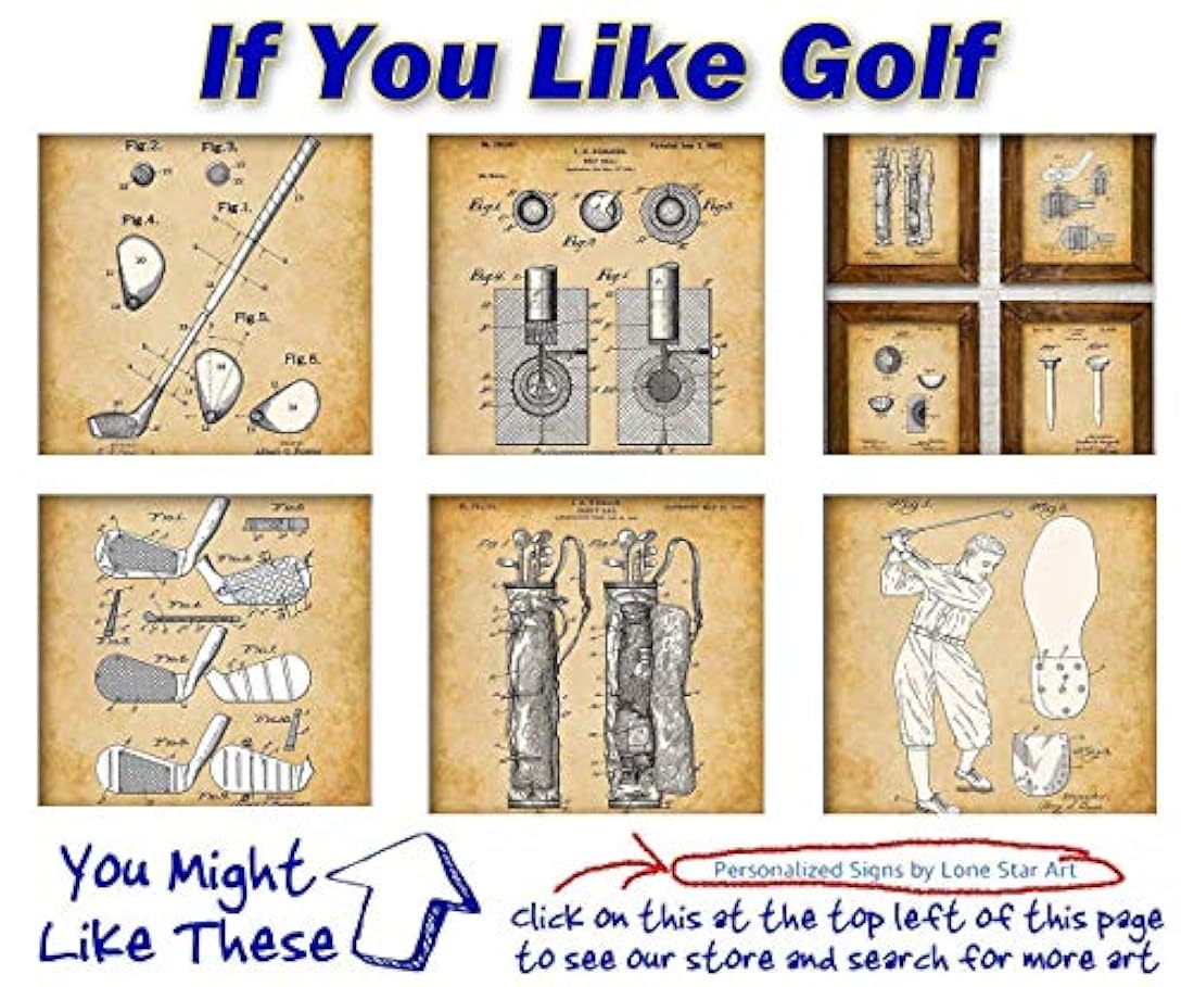 Impresión del arte Bolsa de palo de golf