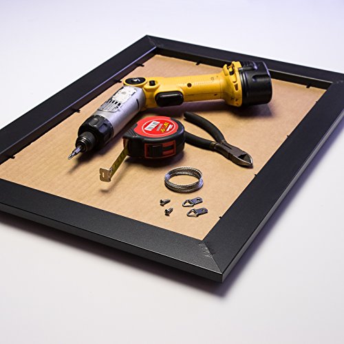 Marco de imagen de 16x20 acabado liso ancho de 1 negro