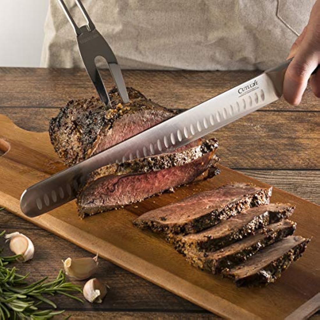 Cutluxe - Cuchillo de cocina forjado de acero inoxidable