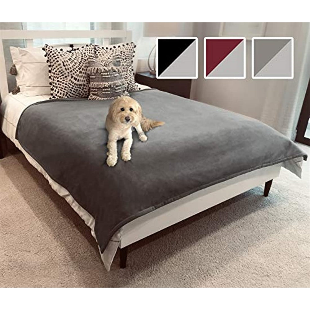 Manta 100% impermeable azul para mascotas, parejas, camping