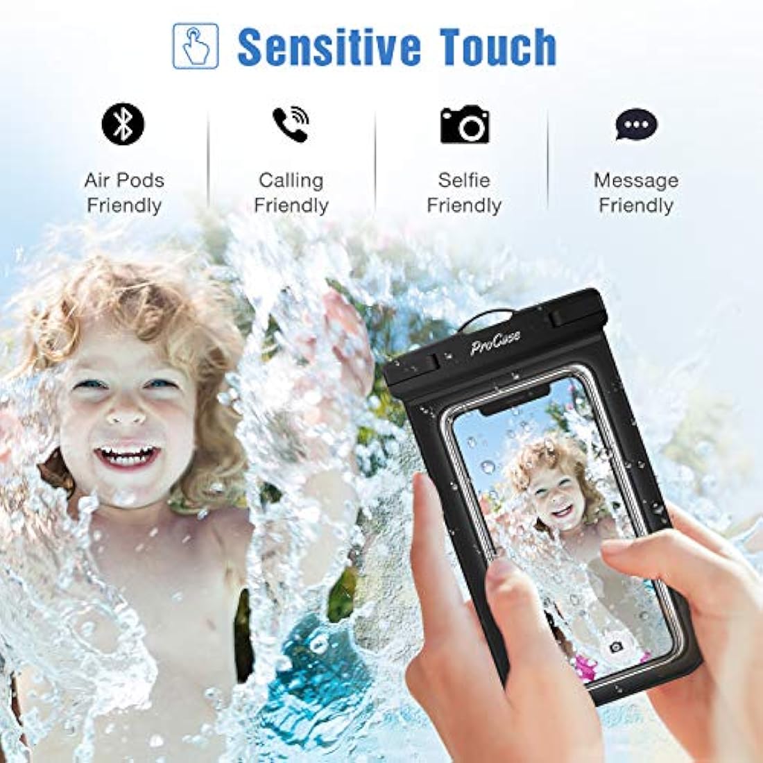 Procase - Funda impermeable universal para iPhone 11 Pro Ma