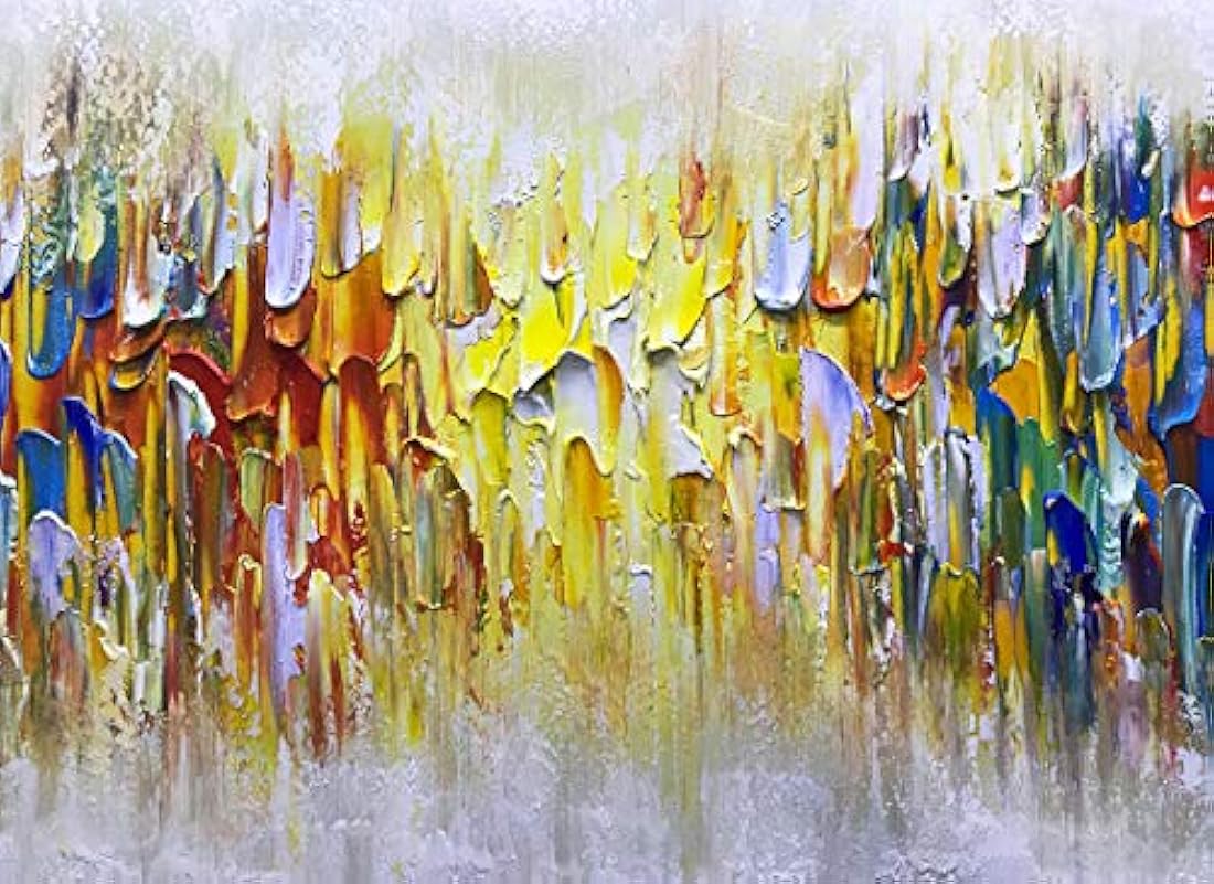 pintado a mano sobre lienzo, arte contemporáneo