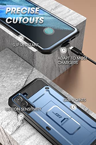 SUPCASE Unicorn Beetle Pro Series - Funda diseñada para Samsung Galaxy S21 FE (versión 2022), funda resistente de doble capa de cuerpo completo y funda con soporte con protector de pantalla integrado (tilt)