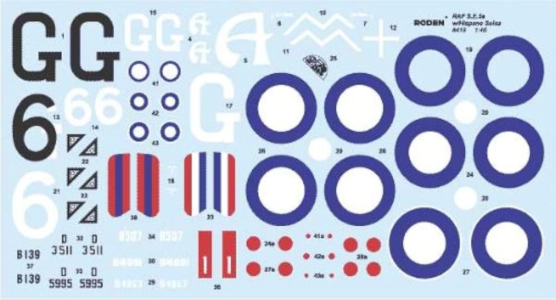 Roden Modelos 1/48 RAF S.E.5 a w/Hispano Suiza