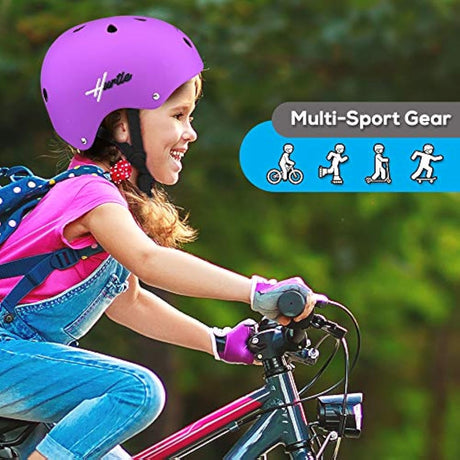 Casco deportivo para bicicleta violeta HURTLE HURHLP24