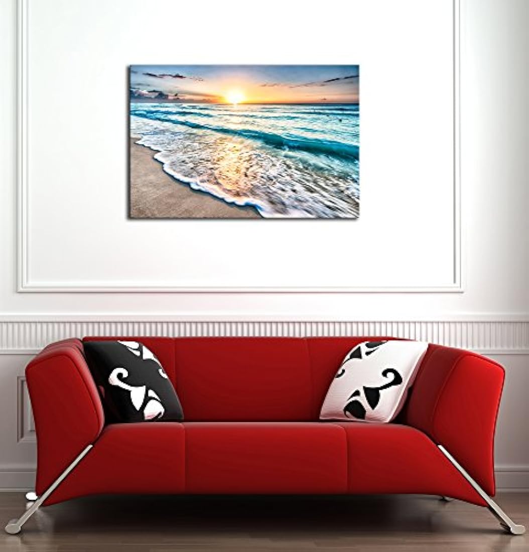 Wieco Art Sea Waves HD Lienzo impreso moderno arte de pared