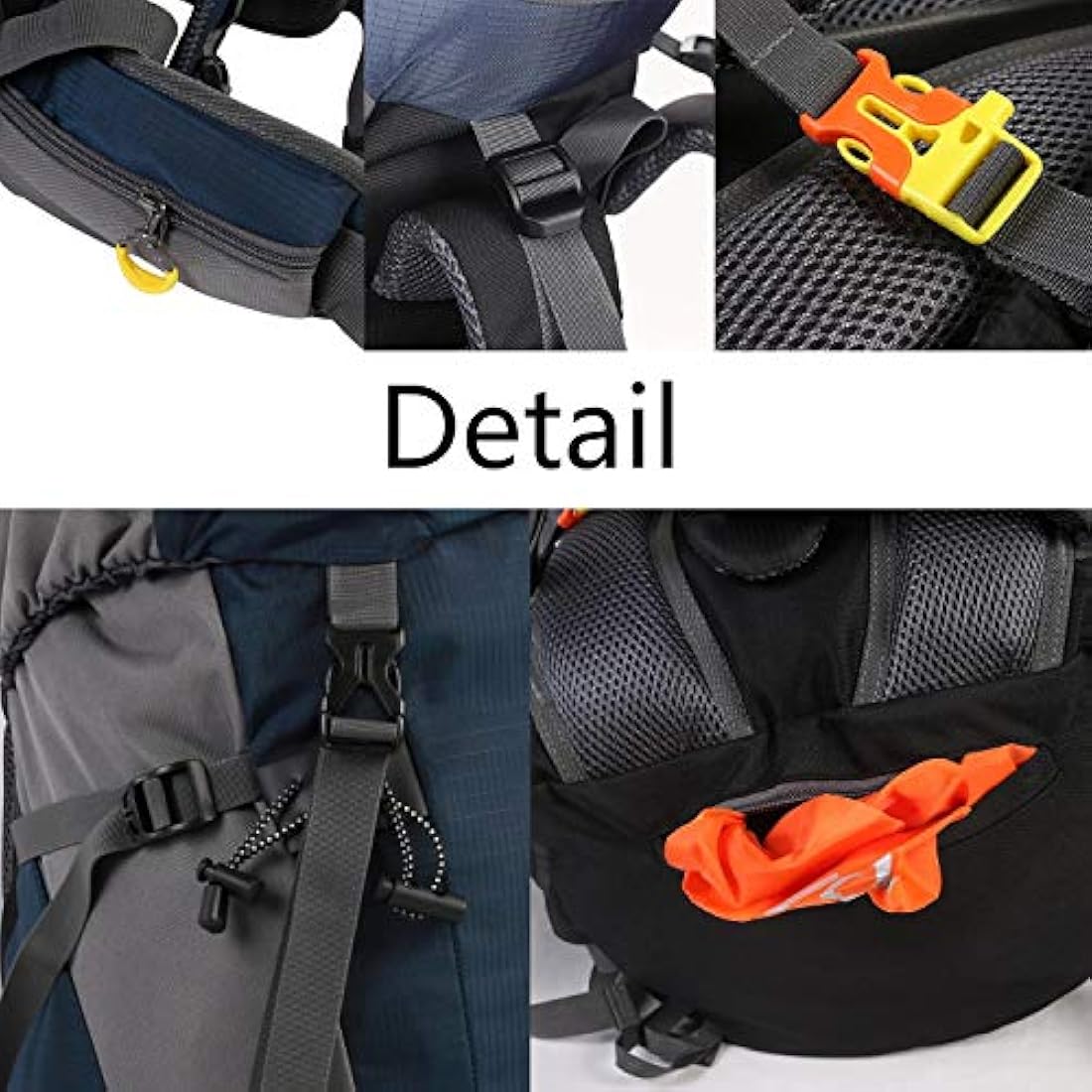 Mochila de senderismo (50 L, con cubierta de lluvia de 45L