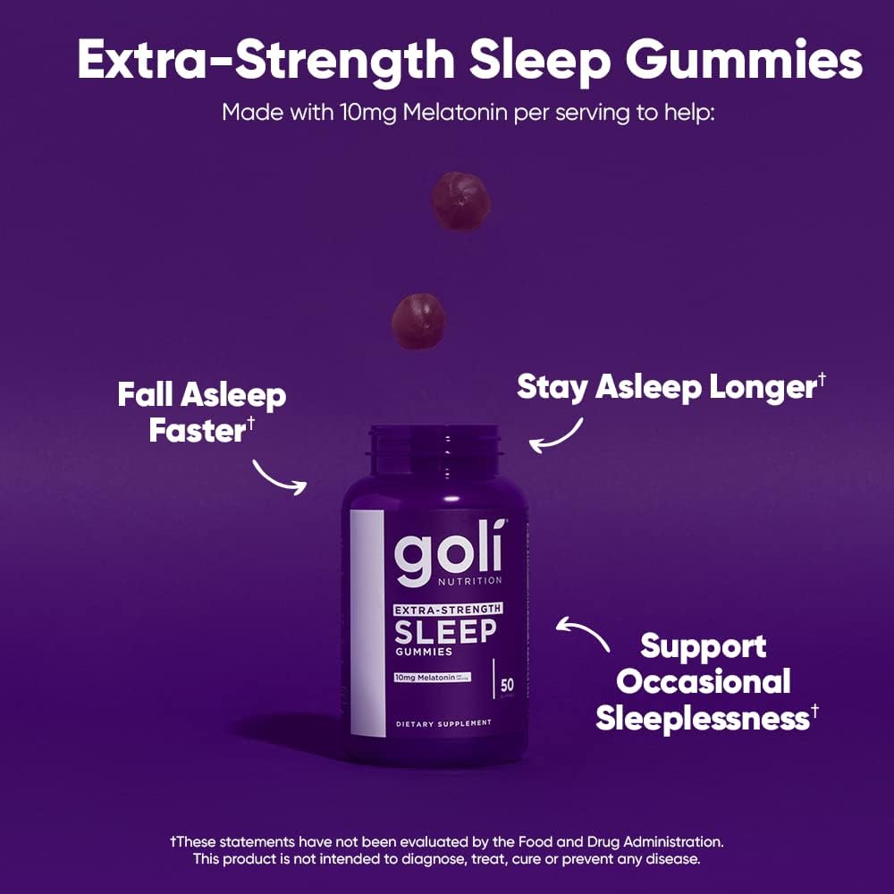 Goli Suplemento nutricional, gomita extra fuerte para dormir