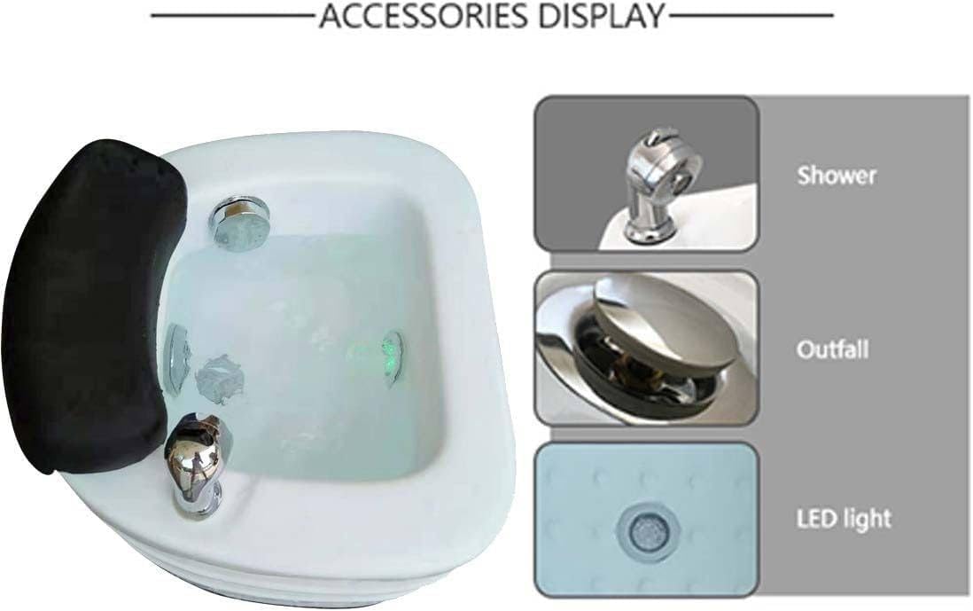 Bañera portátil de pedicura para pies, cuenco de pedicura