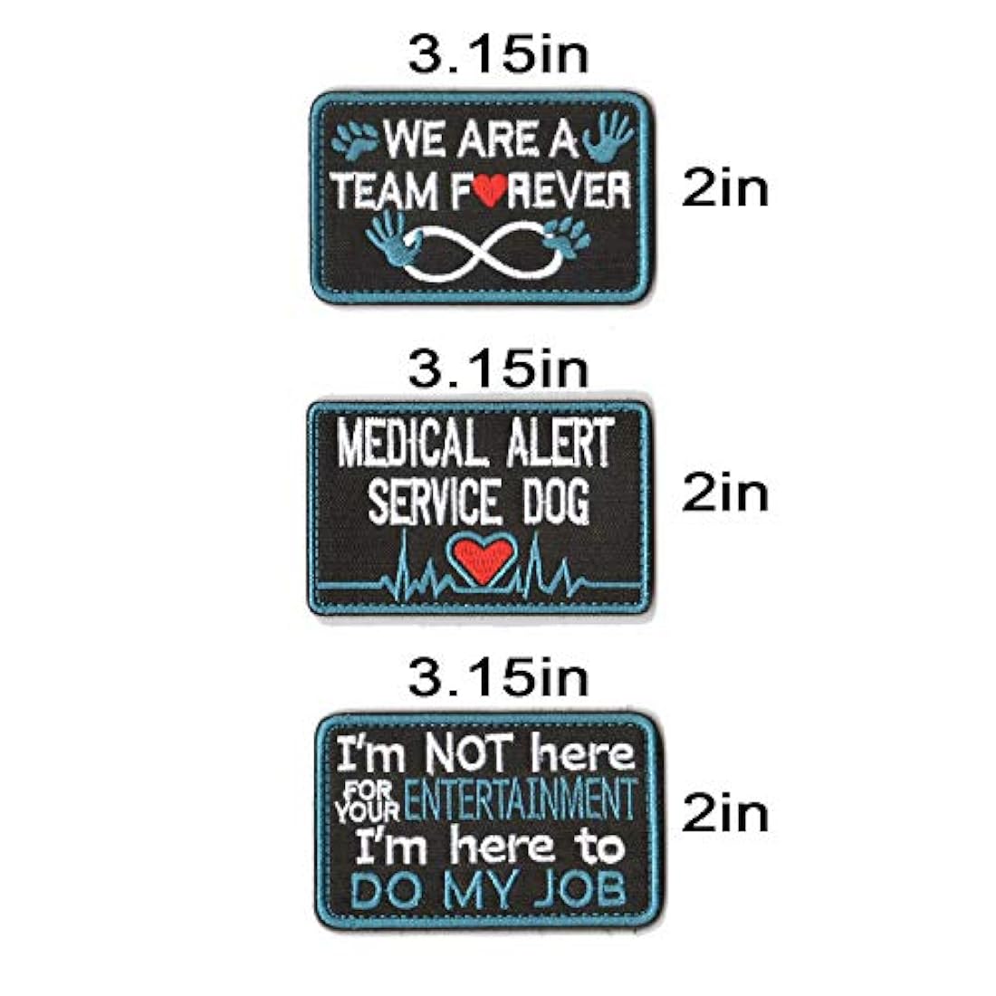 Parches bordados 6 piezas