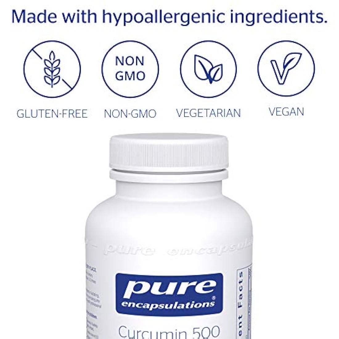 Pure Encapsulations – Curcumina 500 con Bioperina, 1, 1