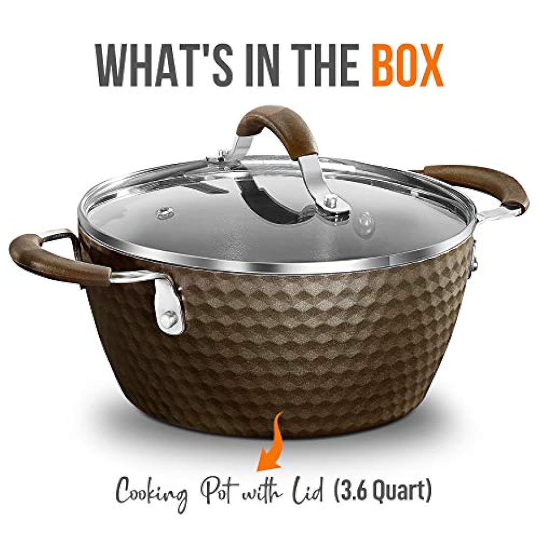 Olla duradera antiadherente NutriChef PRTNCCW11COFDOP