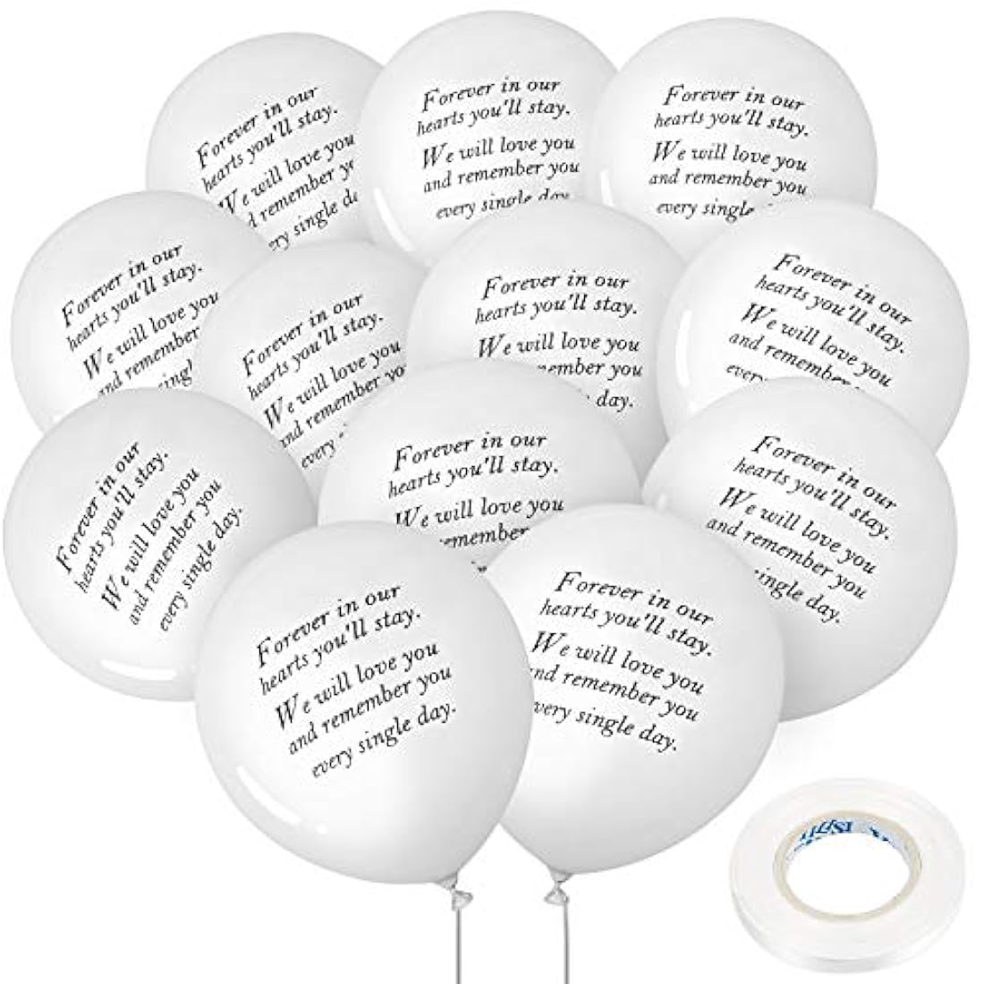 Globos de recuerdo biodegradables para decoración funeraria