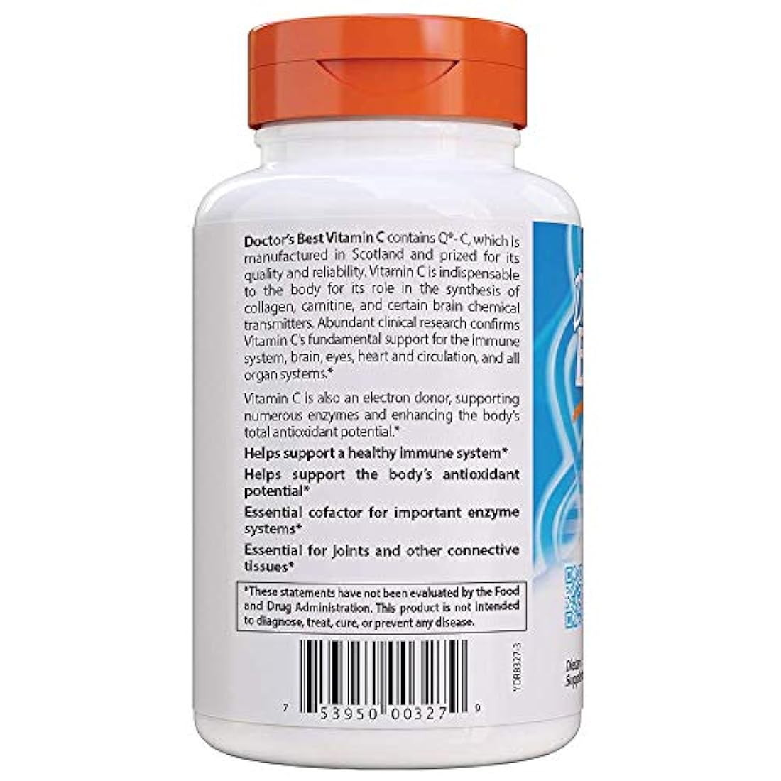 La mejor vitamina C del médico con calidad C 1000 mg, sistema inmunológico saludable, cerebro, ojos, corazón y circulación, articulaciones, procedente de Escocia, 360VC