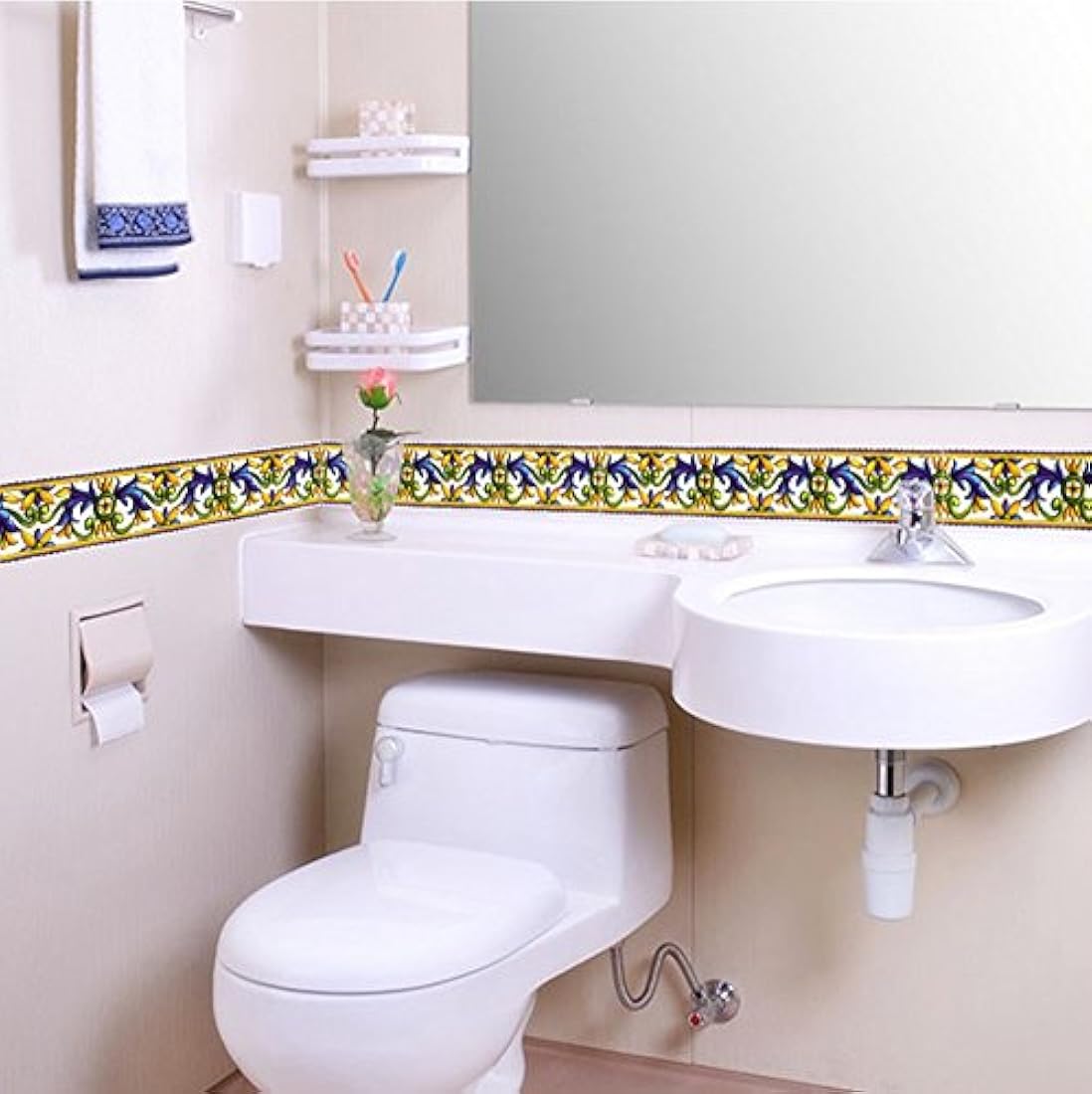 Papel Pintado Frontera Autoadhesivo Azulejos