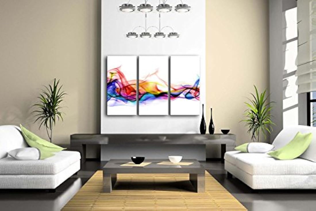 First Wall Art Pintura en 3 paneles, fresca de colores