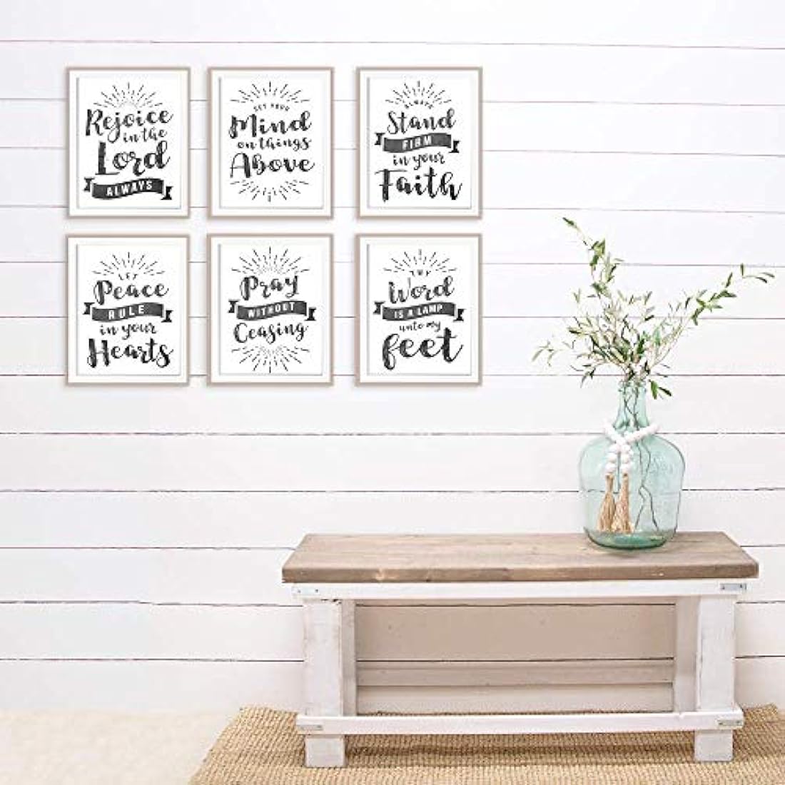 Impresiones cristianas (juego de 6) - Sin marco - 8x10