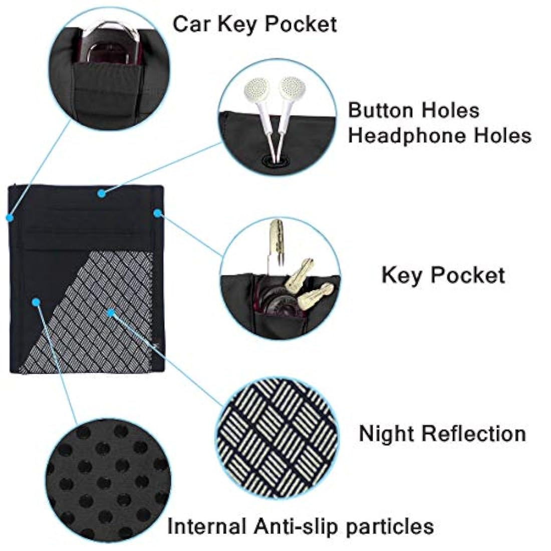 Brazalete deportivo universal para todos los teléfonos