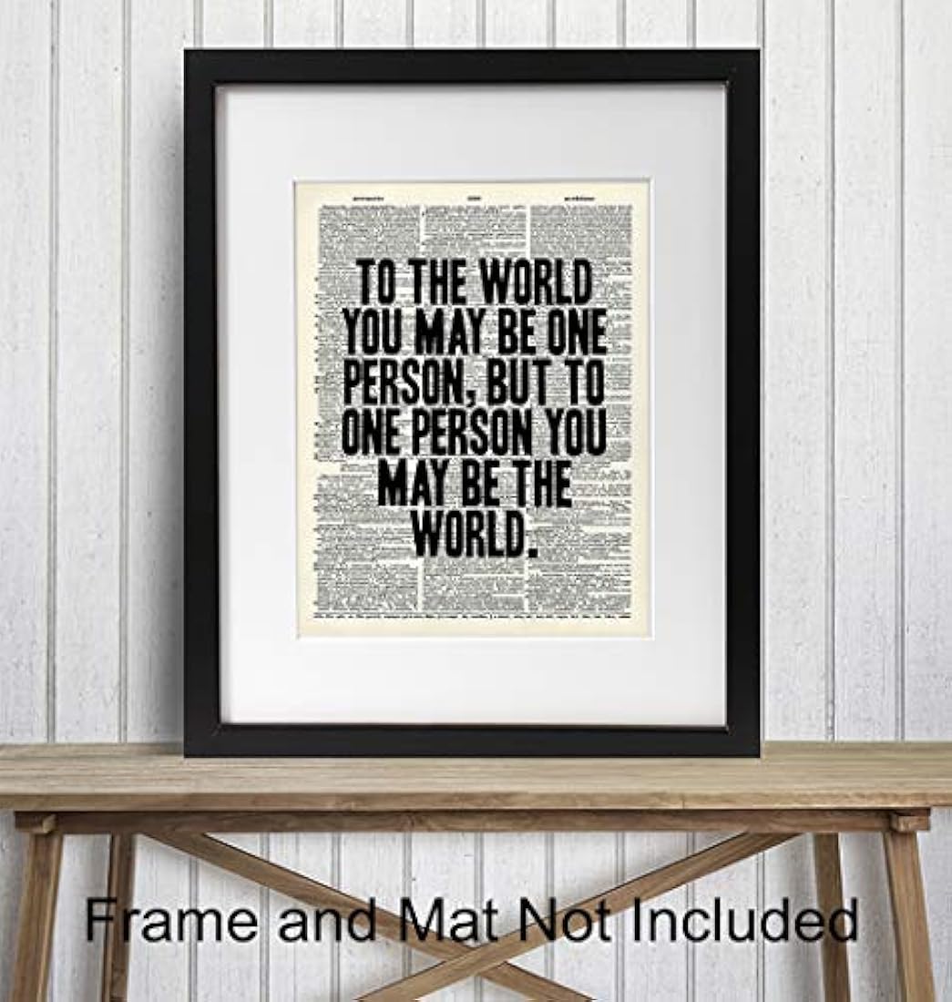 cartel decorativo de diccionario de citas sin marco