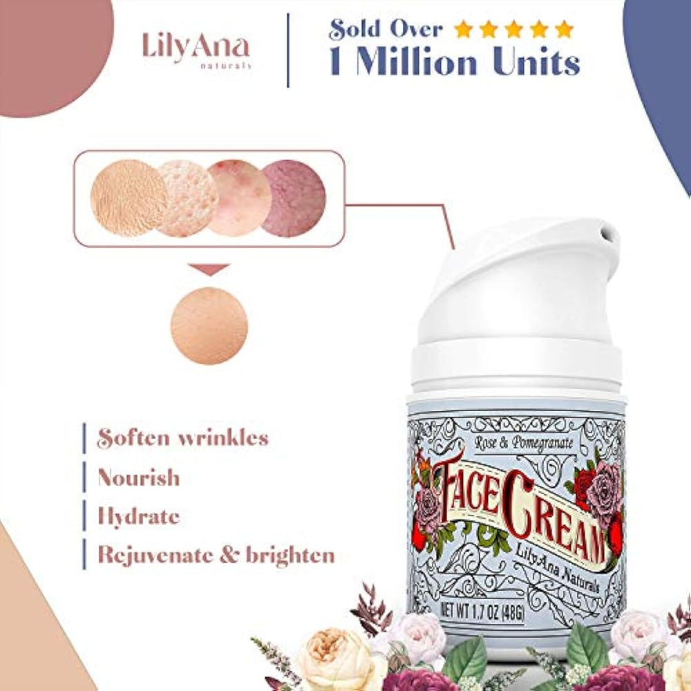 Crema Facial humectante 1.7 oz Cuidado natural de la piel