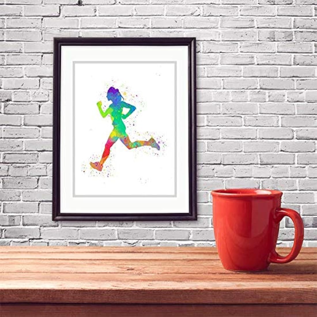 Impresión abstracta sin marco Ideal para atletas