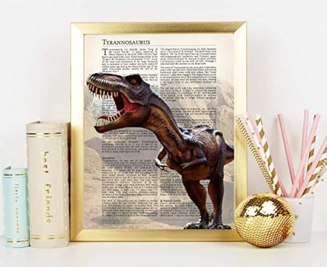 Impresiones de decoración de arte de pared de dinosaurios