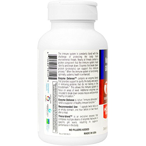 Enzymedica: defensa enzimática, con 120 cápsulas