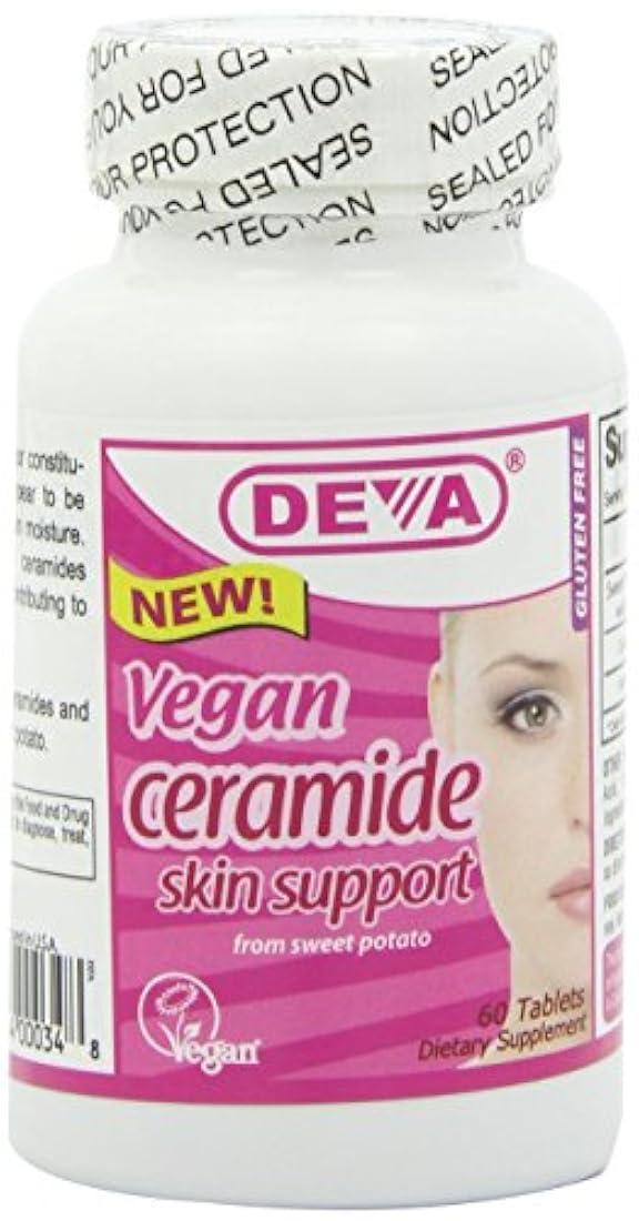 Deva Nutrition Deva Vegan Ceramide Skin Support, 30001, 60, 1