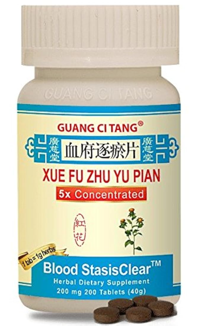 Suplementos Xue Fu Zhu Yu Pian 200 mg 200 Tabletas
