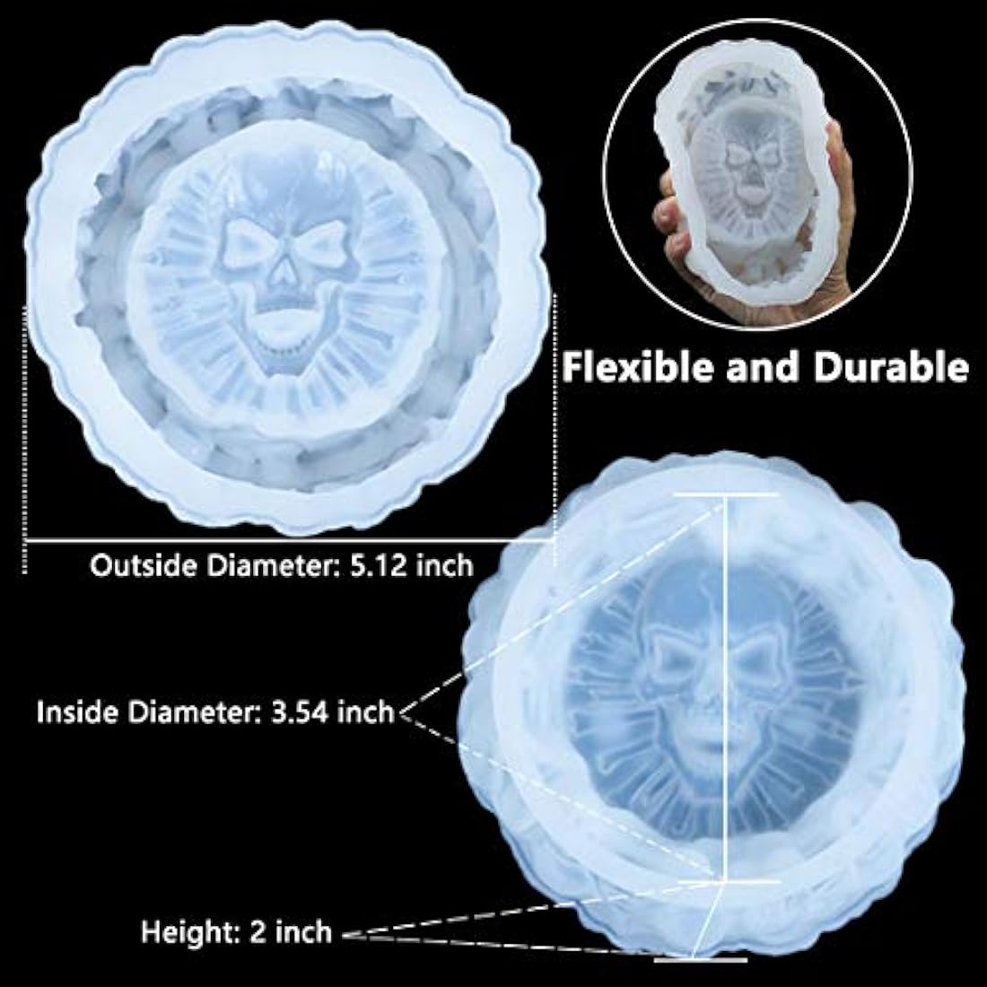 molde de silicona para cenicero