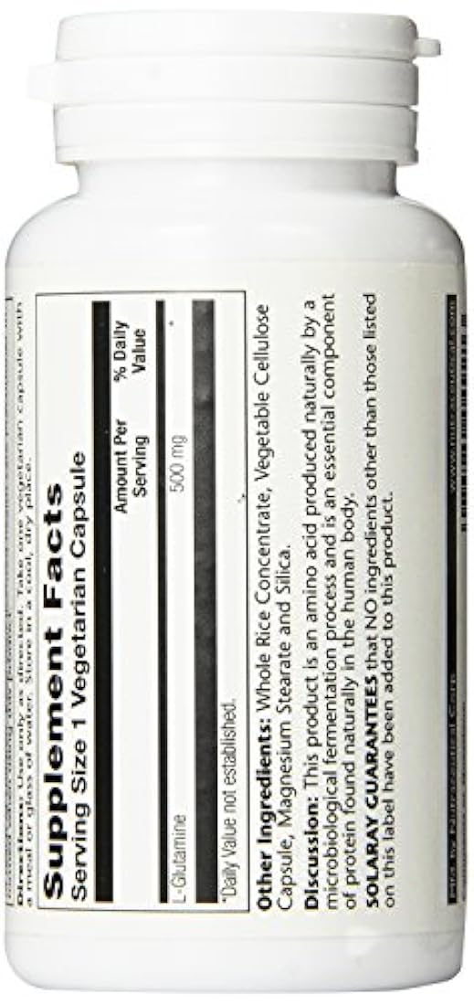 Suplemento de forma libre de L-Glutamina 500 mg