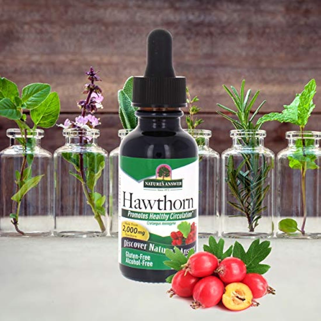 Nature's Answer Extracto de espino de espino sin alcohol