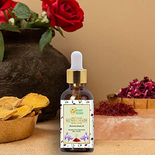 Aceite Facial Ayurveda Kumkumadi con Azafrán y 26 Hierbas