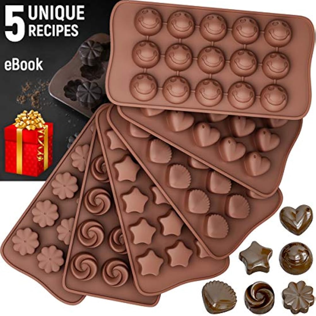 Moldes de silicona para chocolate